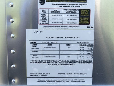 2026 Airstream 25FBT Base